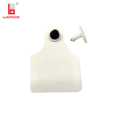 TPU 18000-6c Long Range UHF RFID 890-960Mhz Tamperproof Livestock Ear Tag For Cow Farm Tracking
