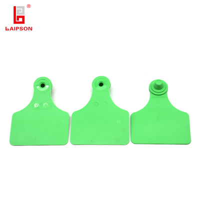 ISO11785 TOP TPU 80mm Plastic Round Tamper Proof Sheep Goat Cow Ear Tag For Livestock Identification