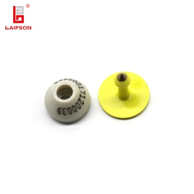 22mm 134.2khz LF Rfid Sensitive Cone Visual Animal Ear Tag For Pig And Goats Sheep Farm