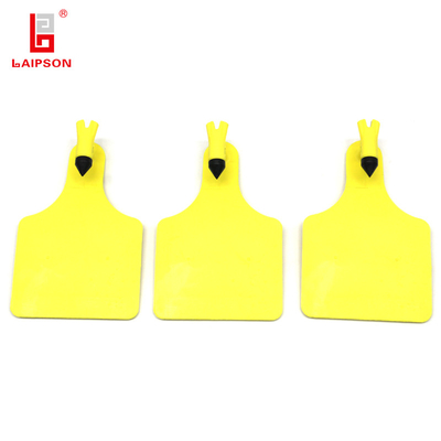 TOP TPU Long Range 860MHZ Uhf Rfid Animal Ear Tag For Cow Calf Farm Tracking In yellow