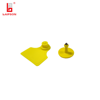 TPU Small Animal Identification Ear Tag With Printing QR Code For Cattle Cow Farm