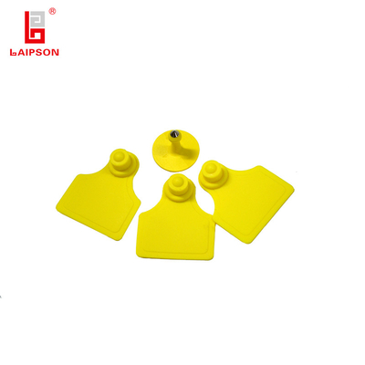 TPU Small Animal Identification Ear Tag With Printing QR Code For Cattle Cow Farm