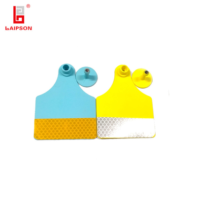Wholesale TPU Reflective Animal Ear Tag With Laser Numbers For Cow Sheep Livestock