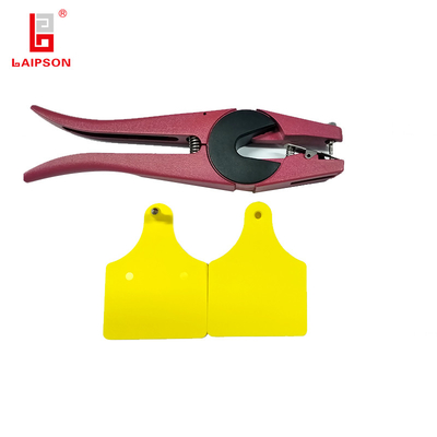 sGS BASF TPU visual Double Cattle Ear Tag with Laser Engraved Numbers for Livestock Identification