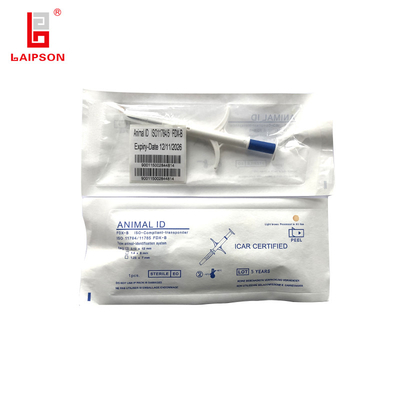 2.12*12mm FDX-B HDX RFID Animal ID Injectable Microchips For Dogs Pet Cat With Syringe ICAR Certificated