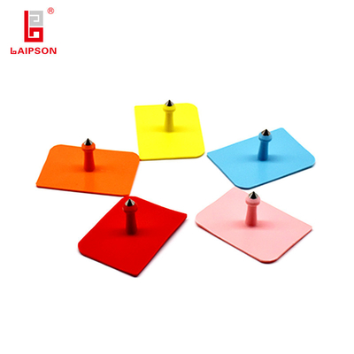 BASF 52*38mm Tpu Laser Printing Metal Tip Cattle Pig Sheep Ear Tag For Farm