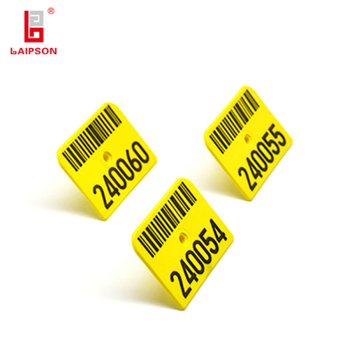 BASF 52*38mm Tpu Laser Printing Metal Tip Cattle Pig Sheep Ear Tag For Farm