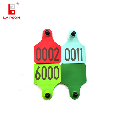 18000-6c Long Range 890Mhz Tamperproof UHF RFID Animal Ear Tag For Cattle Cow Farm