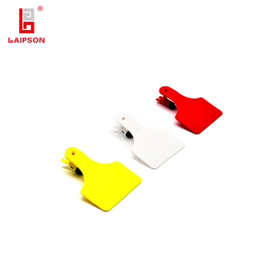 ISO9001 TOP TPU Red Customization Material Cattle Cow Animal Ear Tag With Serial Number For Farm