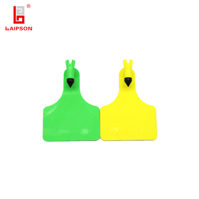 ISO9001 TOP TPU Red Customization Material Cattle Cow Animal Ear Tag With Serial Number For Farm