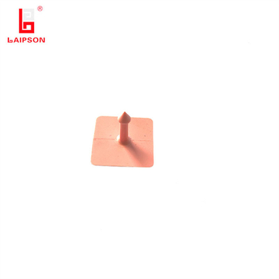 Laipson New Pink Basf Tpu 30mm Square Sheep Goat Pig Cow Metal Ear Tag For Farm Identification