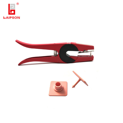 Laipson New Pink Basf Tpu 30mm Square Sheep Goat Pig Cow Metal Ear Tag For Farm Identification