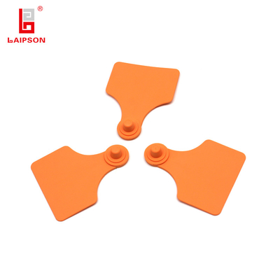 ISO11785 TOP TPU 80mm Plastic Round Tamper Proof Sheep Goat Cow Ear Tag For Livestock Identification