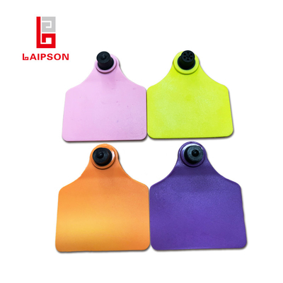 TPU 75MM Long Range UHF RFID Long Range Uhf Rfid Livestock Ear Tag For Tracking Cow Horse