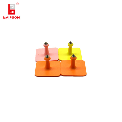 Square Basf Tpu Mini Animal Ear Tag With Metal Tip For Pig Sheep Cow Farm