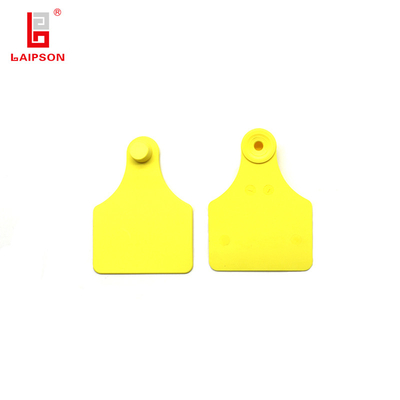 Medium TOP TPU Cattle Cow Tamperproof Ear Tag With Laser Printing In Red