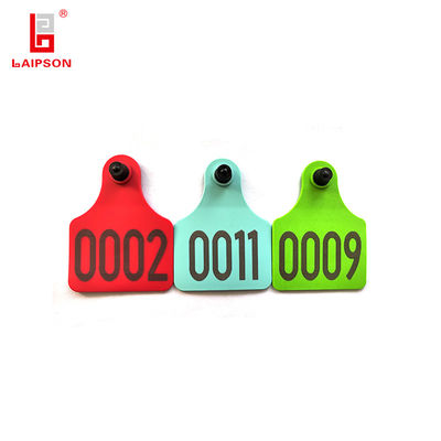 TOP TPU 890Mhz Tamperproof UHF RFID Ear Tag For Livestock Cattle Sheep Pig Ear Tag