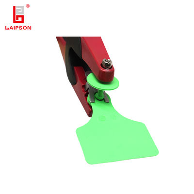 ISO9001 80MM Yellow TPU Customized Serial Number Barcode Cow Sheep Ear Tag With Closed Head For Farm