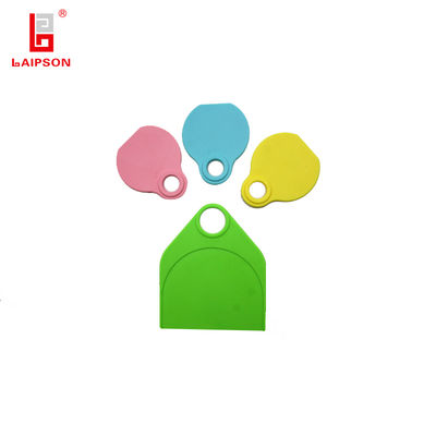 ISO9001 80mm Top TPU Medium Size Cattle goat Neck Tag With Laser Printing Numbers For Livestock