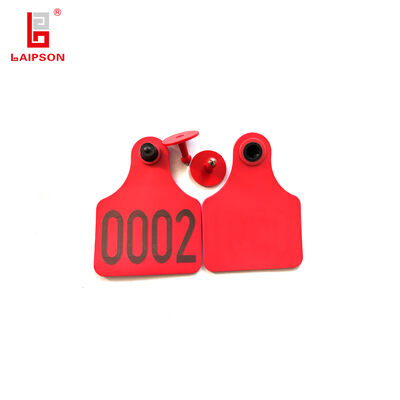 Durable UHF Ear Tag RFID 890Mhz for Livestock Cattle Sheep Pig with Multiple Tag Reading and High Data Storage Capacity