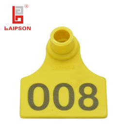 48*41mm Animal Small Ear Tags , RFID Electronic Tag 5 Colors Available