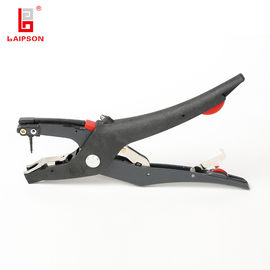 Black Automatically Rebound Pig Cattle Tag Applicator , Cattle Ear Tag Pliers