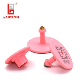 Round Metal Head Livestock Tracking Tags 32*24mm Thermoplastic Polyurethane Material