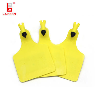 LAIPSON 95mm UHF RFID 6m long distance yellow z type cattle ear tag