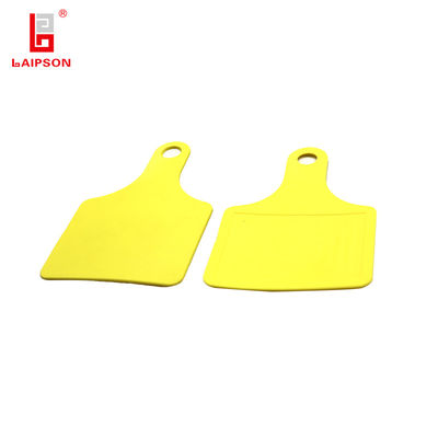 Basf TPU Cattle Sheep Cow Neck Tag With Laser Printing In Yellow