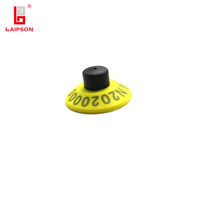 OEM TPU 28mm Pig Sheep Identification Livestock Ear Tag For Farm Tracking